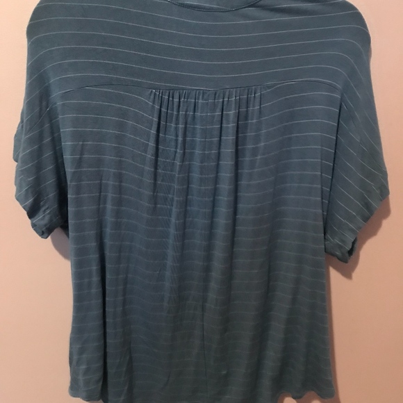 Blue Striped Short Sleeve Shirt - Picture 4 of 4